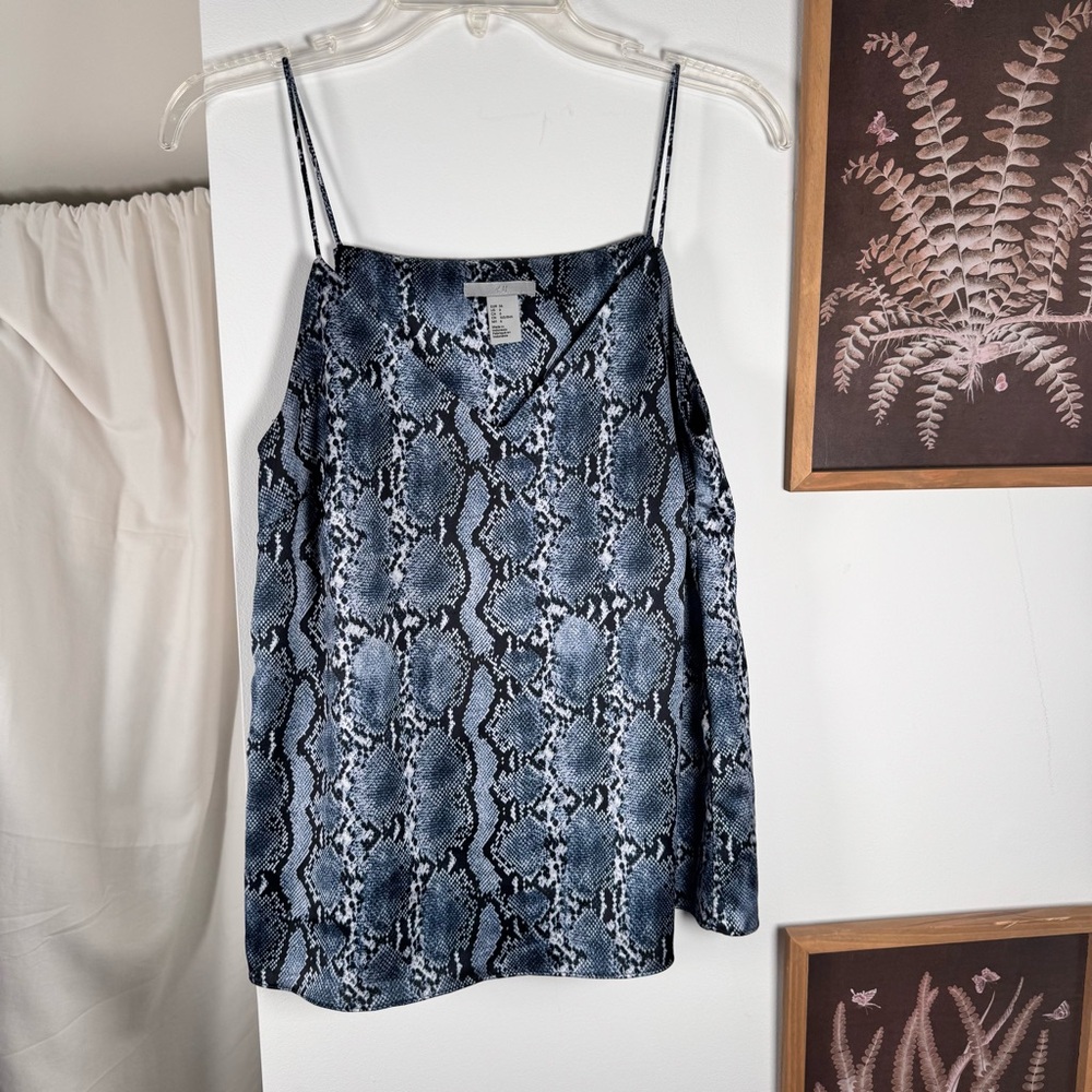 Blue Snake Print H&M Tank Top(6)